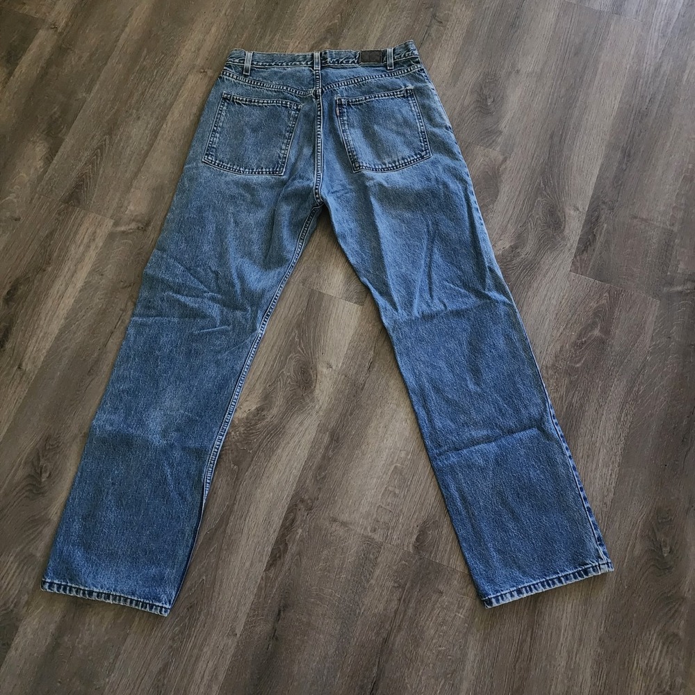 Vintage Levis SilverTab Loose Fit Jeans 34x34 Blue Y2K Skater Baggy Denim Grunge